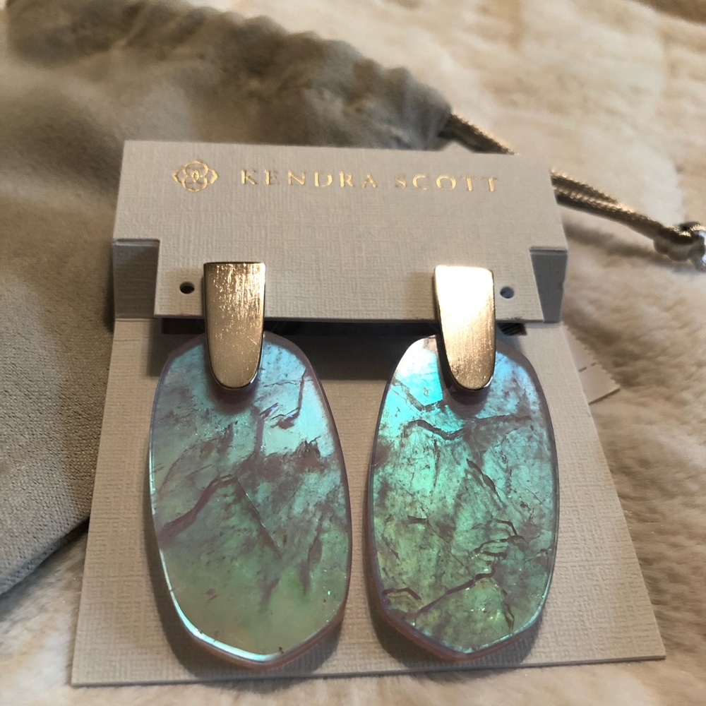 Kendra Scott Aragon Silver Drop Earrings